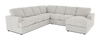 Made in Canada Customizable Sofa Lab Curve 4-Piece Right-Facing Sectional with Chaise - Teddy Riverrock | Sofa sectionnel de droite 4 pièces avec fauteuil long personnalisable Curve de Sofa Lab fabriqué au Canada en tissu - Teddy Riverrock