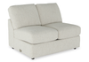 Causeuse sans accoudoirs personnalisable Curve de Sofa Lab de 47 po fabriquée au Canada en tissu Teddy - Teddy Riverrock