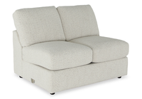  Causeuse sans accoudoirs personnalisable Curve de Sofa Lab de 47 po fabriquée au Canada en tissu Teddy - Teddy Riverrock