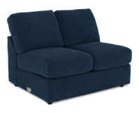  Causeuse sans accoudoirs personnalisable Curve de Sofa Lab de 47 po fabriquée au Canada en tissu Chenille - Chenille Pacific