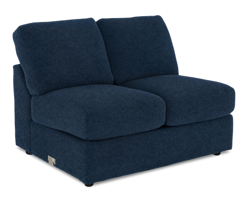 Causeuse sans accoudoirs personnalisable Curve de Sofa Lab de 47 po fabriquée au Canada en tissu Chenille - Chenille Pacific