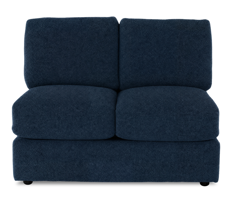 Causeuse sans accoudoirs personnalisable Curve de Sofa Lab de 47 po fabriquée au Canada en tissu Chenille - Chenille Pacific