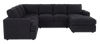 Made in Canada Customizable Sofa Lab Curve 3 Piece Right-Facing Fabric Sectional with Chaise – Teddy Raven | Sofa sectionnel de droite 3 pièces avec fauteuil long personnalisable Curve de Sofa Lab fabriqué au Canada en tissu - Teddy Raven