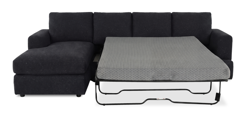 Sofa-lit sectionnel de gauche personnalisable Curve de Sofa Lab fabriqué au Canada en tissu - Teddy Raven