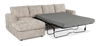 Made in Canada Customizable Sofa Lab Curve Fabric Left-Facing Sofabed Sectional - Plush Parchment | Sofa-lit sectionnel de gauche personnalisable Curve de Sofa Lab fabriqué au Canada en tissu - Plush Parchment