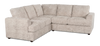 Sofa sectionnel 2 pièces personnalisable Curve de Sofa Lab fabriqué au Canada en tissu - Plush Parchment