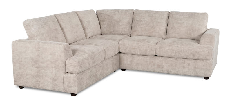 Sofa sectionnel 2 pièces personnalisable Curve de Sofa Lab fabriqué au Canada en tissu - Plush Parchment