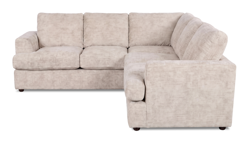 Sofa sectionnel 2 pièces personnalisable Curve de Sofa Lab fabriqué au Canada en tissu - Plush Parchment