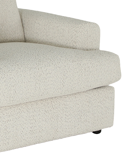 Fauteuil personnalisable Curve de Sofa Lab de 40 po fabriqué au Canada en tissu - Teddy Riverrock