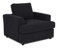 Fauteuil personnalisable Curve de Sofa Lab de 40 po fabriqué au Canada en tissu - Teddy Raven