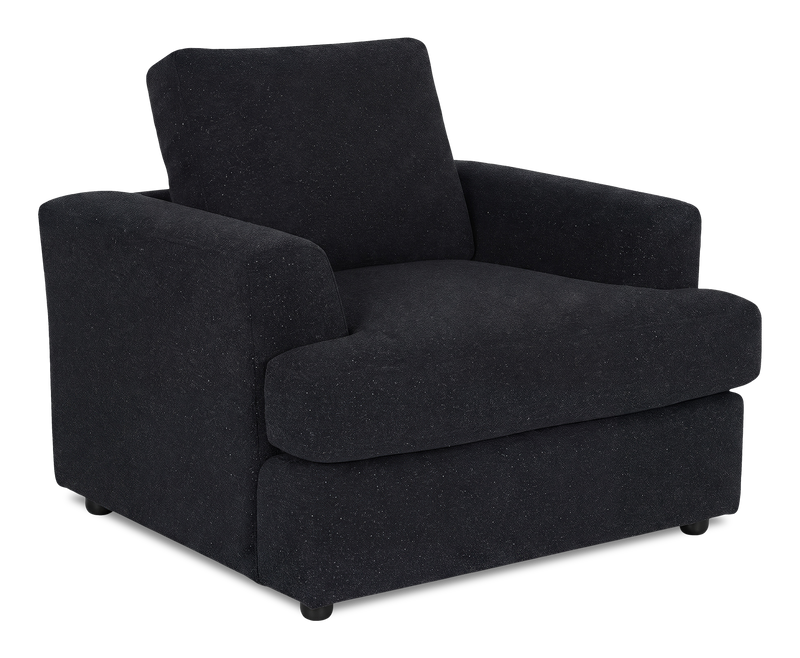 Fauteuil personnalisable Curve de Sofa Lab de 40 po fabriqué au Canada en tissu - Teddy Raven