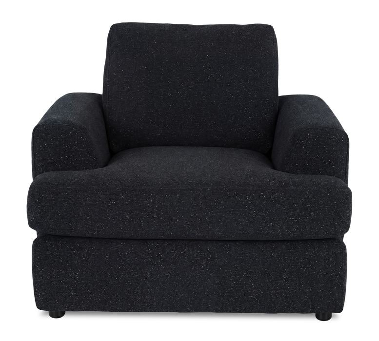 Fauteuil personnalisable Curve de Sofa Lab de 40 po fabriqué au Canada en tissu - Teddy Raven
