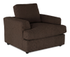 Made in Canada Customizable Sofa Lab Curve 40" Fabric Chair – Teddy Walnut | Fauteuil personnalisable Curve de Sofa Lab de 40 po fabriqué au Canada en tissu - Teddy Walnut