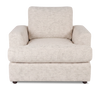 Made in Canada Customizable Sofa Lab Curve 40" Fabric Chair – Chenille White | Fauteuil personnalisable Curve de Sofa Lab de 40 po fabriqué au Canada en tissu - Chenille White