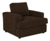 Made in Canada Customizable Sofa Lab Curve 40" Fabric Chair – Plush Chocolate | Fauteuil personnalisable Curve de Sofa Lab de 40 po fabriqué au Canada en tissu - Plush Chocolate