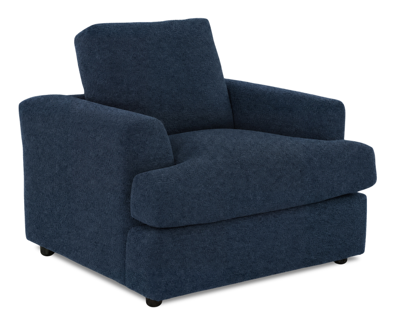 Fauteuil personnalisable Curve de Sofa Lab de 40 po fabriqué au Canada en tissu - Chenille Pacific