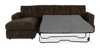 Made in Canada Customizable Sofa Lab Curve Fabric Left-Facing Sofabed Sectional - Plush Chocolate | Sofa-lit sectionnel de gauche personnalisable Curve de Sofa Lab fabriqué au Canada en tissu - Plush Chocolate