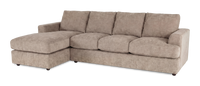  Sofa avec fauteuil long de gauche personnalisable Curve de Sofa Lab fabriqué au Canada en tissu - Chenille Praline