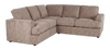 Sofa sectionnel 2 pièces personnalisable Curve de Sofa Lab fabriqué au Canada en tissu - Chenille Praline