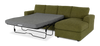 Made in Canada Customizable Sofa Lab Curve Fabric Right-Facing Sofabed Sectional - Chenille Moss | Sofa-lit sectionnel de droite personnalisable Curve de Sofa Lab fabriqué au Canada en tissu - Chenille Moss