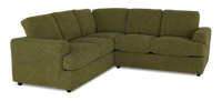 Sofa sectionnel 2 pièces personnalisable Curve de Sofa Lab fabriqué au Canada en tissu - Chenille Moss