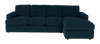Made in Canada Customizable Sofa Lab Curve Right-Facing Fabric Sofa Chaise  – Chenille Pacific | Sofa avec fauteuil long de droite personnalisable Curve de Sofa Lab fabriqué au Canada en tissu - Chenille Pacific