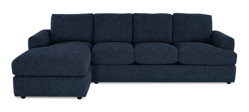 Sofa avec fauteuil long de gauche personnalisable Curve de Sofa Lab fabriqué au Canada en tissu - Chenille Pacific