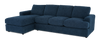 Sofa-lit sectionnel de gauche personnalisable Curve de Sofa Lab fabriqué au Canada en tissu - Chenille Pacific