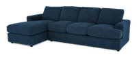 Sofa-lit sectionnel de gauche personnalisable Curve de Sofa Lab fabriqué au Canada en tissu - Chenille Pacific