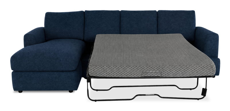 Sofa-lit sectionnel de gauche personnalisable Curve de Sofa Lab fabriqué au Canada en tissu - Chenille Pacific