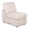 Made in Canada Customizable Sofa Lab Curve 24" Armless Fabric Chair – Chenille White | Fauteuil sans accoudoirs personnalisable Curve de Sofa Lab de 24 po fabriqué au Canada en tissu Chenille - Chenille White