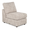 Fauteuil sans accoudoirs personnalisable Curve de Sofa Lab de 24 po fabriqué au Canada en tissu Plush - Plush Parchment