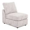 Fauteuil sans accoudoirs personnalisable Curve de Sofa Lab de 24 po fabriqué au Canada en tissu Plush - Plush Oyster