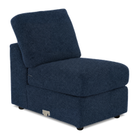  Fauteuil sans accoudoirs personnalisable Curve de Sofa Lab de 24 po fabriqué au Canada en tissu Chenille - Chenille Pacific