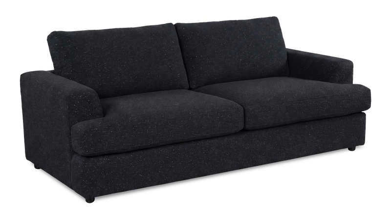 Sofa-lits personnalisable Curve de Sofa Lab de 38 po fabriqué au Canada en tissu - Teddy Raven
