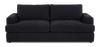 Made in Canada Customizable Sofa Lab Curve 38" Fabric Sofa Bed - Teddy Raven | Sofa-lits personnalisable Curve de Sofa Lab de 38 po fabriqué au Canada en tissu - Teddy Raven