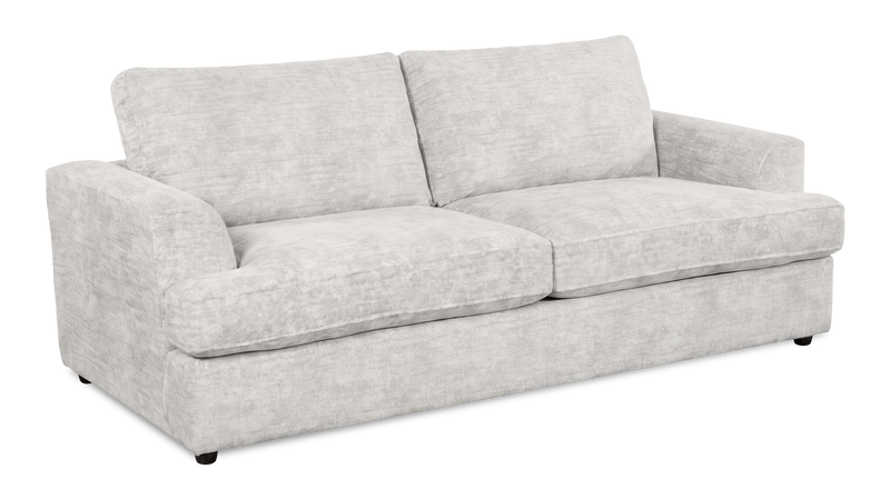 Sofa-lits personnalisable Curve de Sofa Lab de 38 po fabriqué au Canada en tissu - Plush Oyster