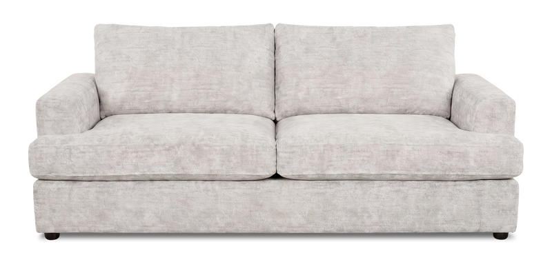 Sofa-lits personnalisable Curve de Sofa Lab de 38 po fabriqué au Canada en tissu - Plush Oyster