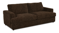 Sofa-lits personnalisable Curve de Sofa Lab de 38 po fabriqué au Canada en tissu - Plush Chocolate