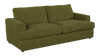 Sofa-lits personnalisable Curve de Sofa Lab de 38 po fabriqué au Canada en tissu - Chenille Moss