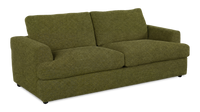 Sofa-lits personnalisable Curve de Sofa Lab de 38 po fabriqué au Canada en tissu - Chenille Moss