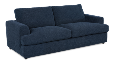 Made in Canada Customizable Sofa Lab Curve 38" Fabric Sofa Bed - Chenille Pacific | Sofa-lits personnalisable Curve de Sofa Lab de 38 po fabriqué au Canada en tissu - Chenille Pacific