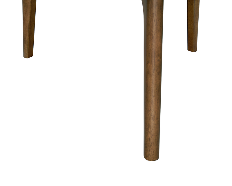 Table à café ovale moderne Deco de 42,5 po - noyer