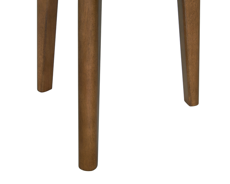 Table de bout ronde moderne Deco de 19,5 po - noyer