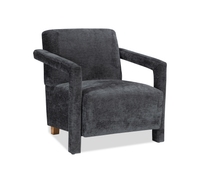  Fauteuil d’appoint Demi de 30 po d’apparence lin - noir