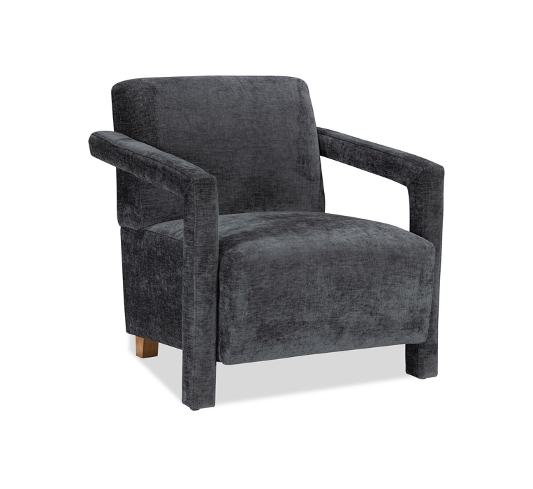 Fauteuil d’appoint Demi de 30 po d’apparence lin - noir