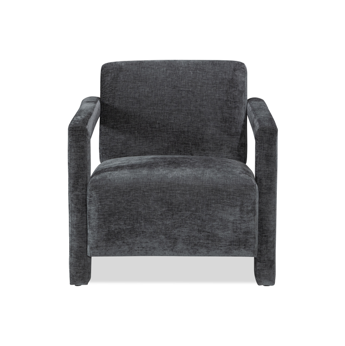 Fauteuil d’appoint Demi de 30 po d’apparence lin - noir