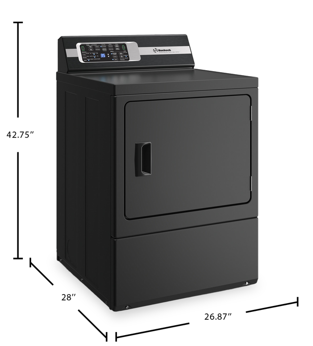 Sécheuse électrique Huebsch de 7 pi3 avec désinfection et Pet PlusMC - noir mat - DF7111BE 