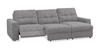 Scott Living Elevate Modular 3-Piece Right-Facing Chenille Fabric Power Reclining and Sliding Sectional - Grey | Sofa sectionnel modulaire à coulissement et inclinaison électriques de droite Elevate de Scott Living 3 pièces en tissu de chenille - gris