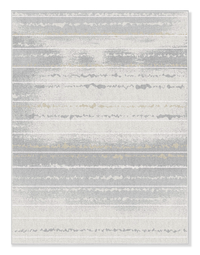 Carpette Ellison grise à motif de vague - 5 pi x 7 pi